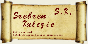 Srebren Kulezić vizit kartica